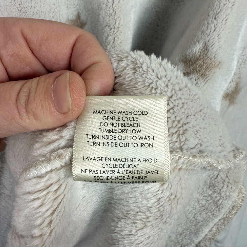 Z Supply Women’s Frosted Plush Star Long Sleeve Top Grey Size M - Picture 11 of 12